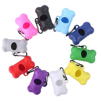 Bone-Shaped Dog Poop Bag Dispenser – Portable & Clip-On