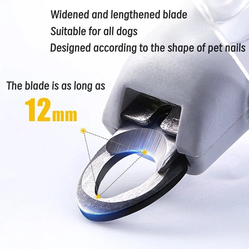 Pet Nail Clipper with LED Light & Grinder