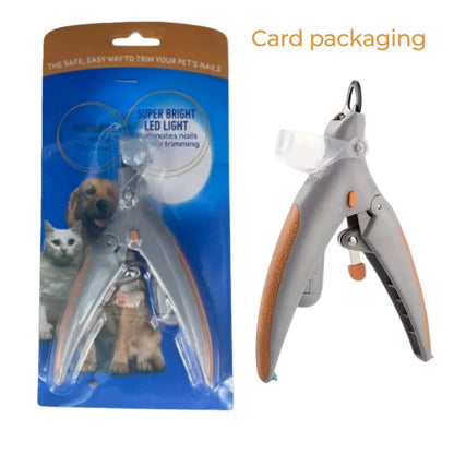 Pet Nail Clipper with LED Light & Grinder