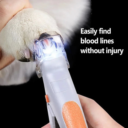 Professional Pet Nail Clipper with LED Light – Safe & Precise
