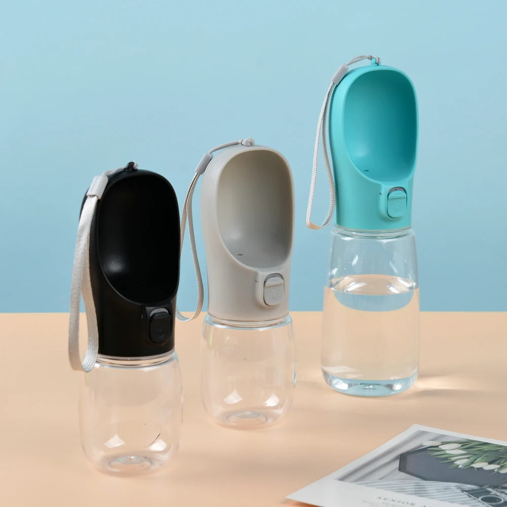 Portable Dog Water Bottle with Drinking Bowl – Leakproof