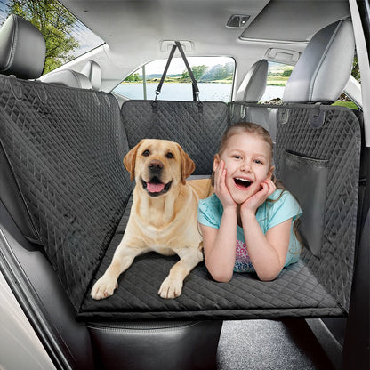 Dog Car Back Seat Extender & Hammock – Waterproof with Hard Bottom