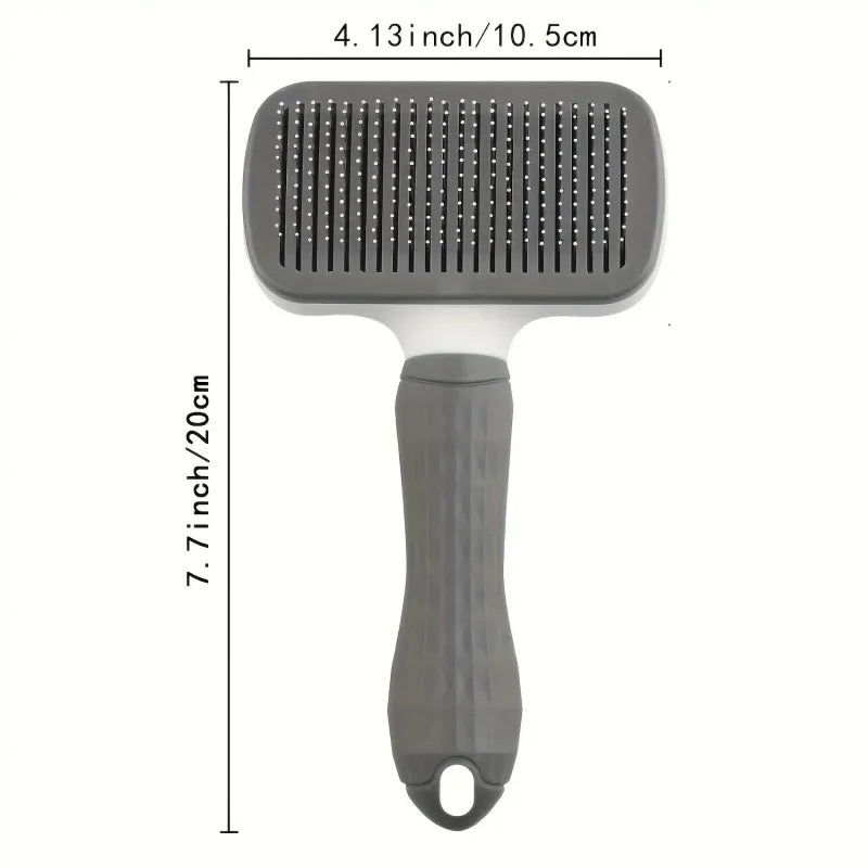 Self-Cleaning Pet Grooming Brush – One-Click Hair Removal for Cats & Dogs