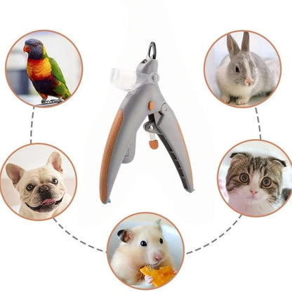 Pet Nail Clipper with LED Light & Grinder