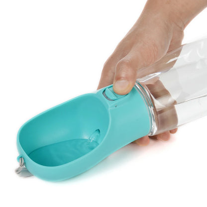 Portable Dog Water Bottle with Drinking Bowl – Leakproof