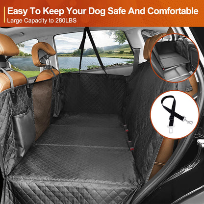 Dog Car Back Seat Extender & Hammock – Waterproof with Hard Bottom