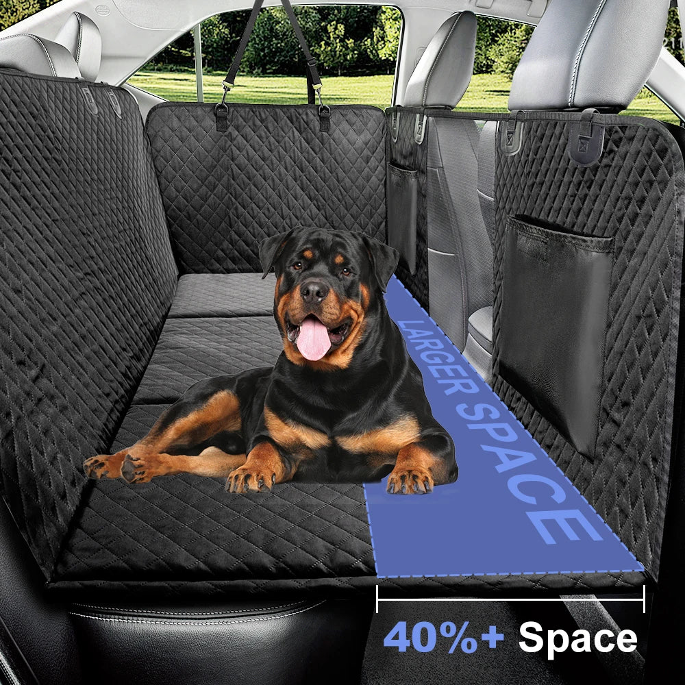 Dog Car Back Seat Extender & Hammock – Waterproof with Hard Bottom