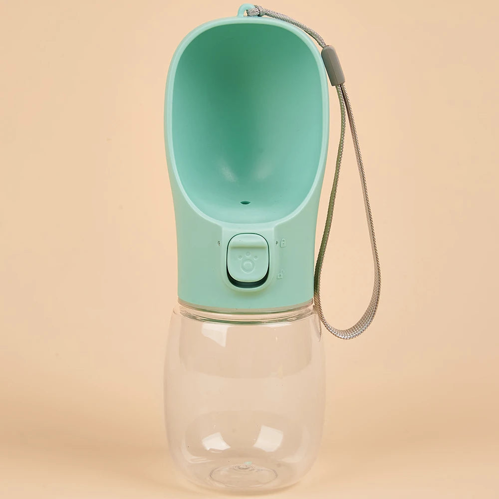 Portable Dog Water Bottle with Drinking Bowl – Leakproof for Walks & Hikes