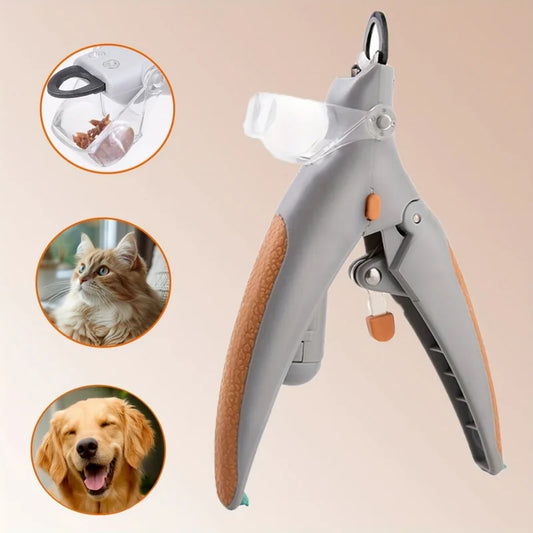 Pet Nail Clipper with LED Light & Grinder